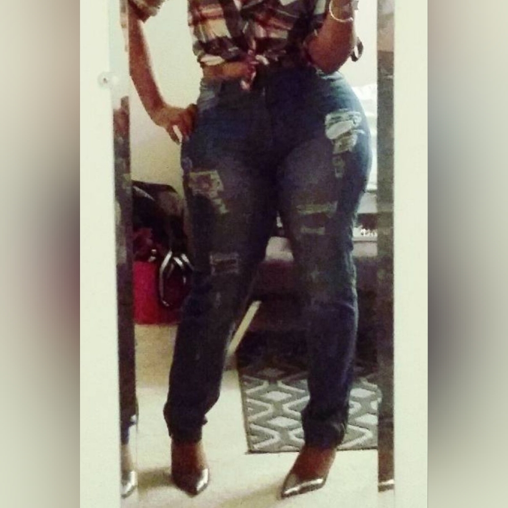 Distressed Jeans, Size 10